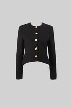 Co-ord Set with Statement Gold Buttons - Black