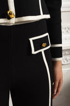 Tailored Ensemble With Contrasting Trim - Black